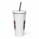Hot Wife to Hot Mess - Insulated tumbler with a straw