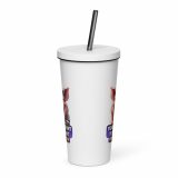 YEAH I MENT TO DO THAT PROPER JOB - PIG - Insulated tumbler with a straw