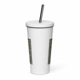 Penzance Coastal Signboard – Insulated Tumbler with a Straw white 20oz front — Salt & Timber: Cornish Signs