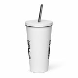 Im Not a Robot - Insulated tumbler with a straw
