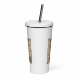 Bude Coastal Signboard - Insulated tumbler with a straw
