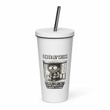 Eric - I Hide at Work - Insulated tumbler with a straw