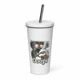Ooops - Insulated tumbler with a straw