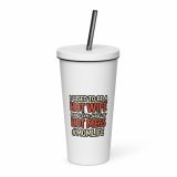 Hot Wife to Hot Mess - Insulated tumbler with a straw