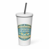 Unpredictable Quality – Cornish Weather - Insulated tumbler with a straw