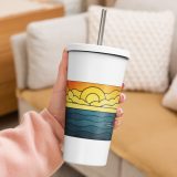 Beacon of the Western Cliffs - Insulated tumbler with a straw