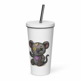 Milo Patchwick - Insulated tumbler with a straw