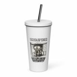 Eric - I Hide at Work - Insulated tumbler with a straw