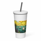 Harbour Light at Golden Bay - Insulated tumbler with a straw