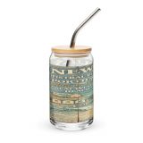 Newquay Surf Signboard - Can-Shaped Glass mockup 4