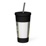 Newquay Surf Signboard - Insulated Tumbler with a Straw mockup 2
