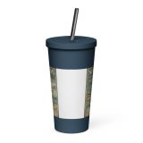 Newquay Surf Signboard - Insulated Tumbler with a Straw mockup 5