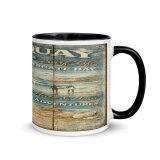 Newquay Surf Signboard - Mug with Color Inside