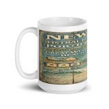 Newquay Surf Signboard - White Glossy Mug mockup 5