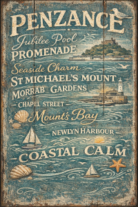 Penzance Coastal Signboard