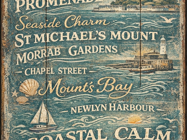 Penzance Coastal Signboard