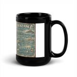 Penzance Coastal Signboard - Black Glossy Mug mockup 5