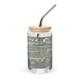 Penzance Coastal Signboard - Can-Shaped Glass mockup 3