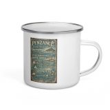 Penzance Coastal Signboard - Enamel Mug