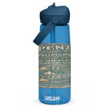 Penzance Coastal Signboard - Flip Straw Water Bottle
