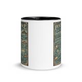 Penzance Coastal Signboard - Mug with Color Inside mockup 2