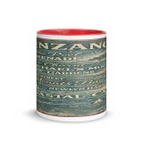 Penzance Coastal Signboard - Mug with Color Inside mockup 5