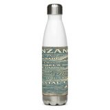 Penzance Coastal Signboard - Stainless Steel Water Bottle mockup 5