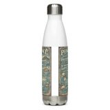 Penzance Coastal Signboard - Stainless Steel Water Bottle mockup 5
