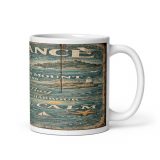Penzance Coastal Signboard - White Glossy Mug