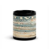 St Ives Coastal Signboard - Black Glossy Mug mockup 3