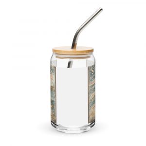 St Ives Coastal Signboard - Can-Shaped Glass mockup 1