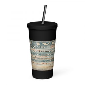 St Ives Coastal Signboard - Insulated Tumbler with a Straw mockup 1
