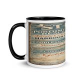 St Ives Coastal Signboard - Mug with Color Inside mockup 3