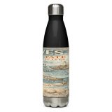 St Ives Coastal Signboard - Stainless Steel Water Bottle mockup 3