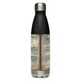 St Ives Coastal Signboard - Stainless Steel Water Bottle mockup 4