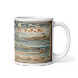 St Ives Coastal Signboard - White Glossy Mug