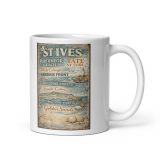 St Ives Coastal Signboard - White Glossy Mug