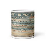 St Ives Coastal Signboard - White Glossy Mug mockup 3