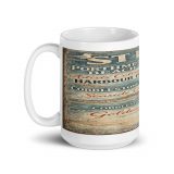 St Ives Coastal Signboard - White Glossy Mug mockup 5