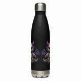 Ashfang – Stainless Steel Water Bottle black 17oz back — Cursed Plush Co