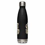 Operation Avoid Responsibility – Stainless Steel Water Bottle black 17oz back — Golden Idiot: The Eric Collection