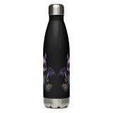 Ashfang – Stainless Steel Water Bottle black 17oz front — Cursed Plush Co
