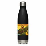 Engine House at Sundown - Stainless steel water bottle