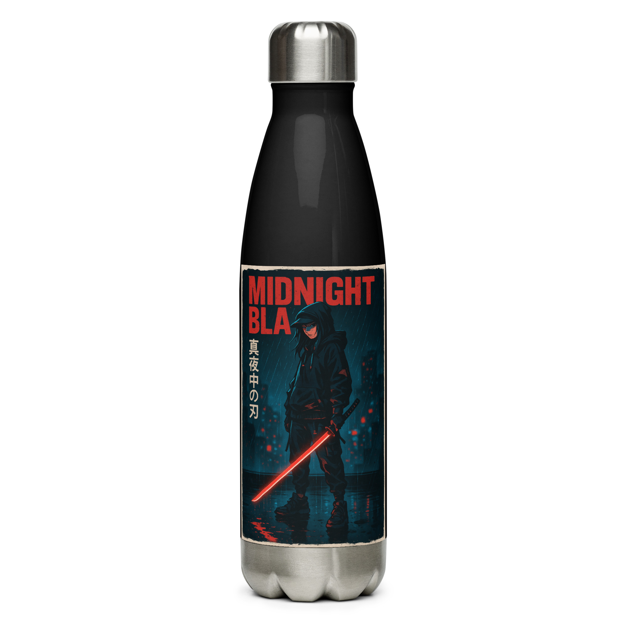 Midnight Blade - Stainless steel water bottle