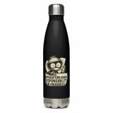 Operation Avoid Responsibility – Stainless Steel Water Bottle black 17oz right — Golden Idiot: The Eric Collection
