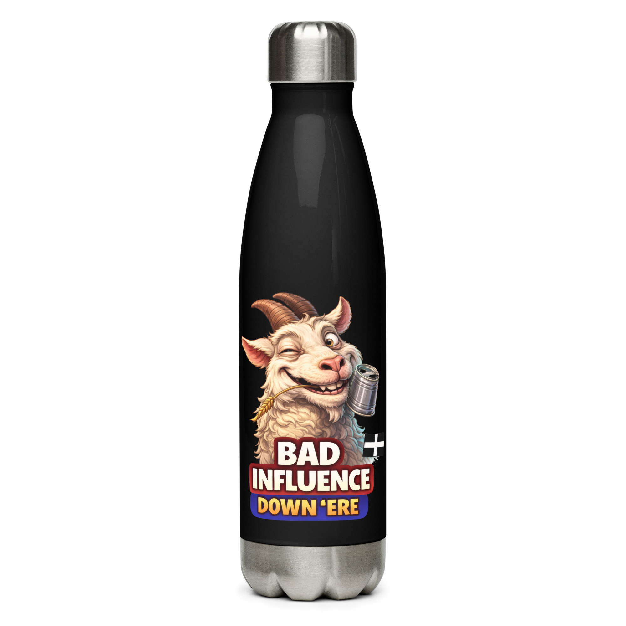 BAD INFLUENCE DOWN ERE - GOAT - Stainless steel water bottle