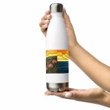 Beacon of the Western Cliffs - Stainless steel water bottle