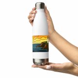Beacon of the Western Cliffs - Stainless steel water bottle