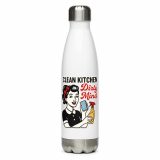 Clean Kitchen Dirty Mind - Stainless steel water bottle