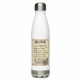 Bude Coastal Signboard - Stainless steel water bottle